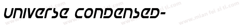 universe condensed字体转换